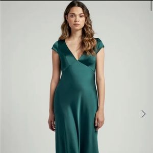 NWT Jenny Yoo Courtney Emerald size 6